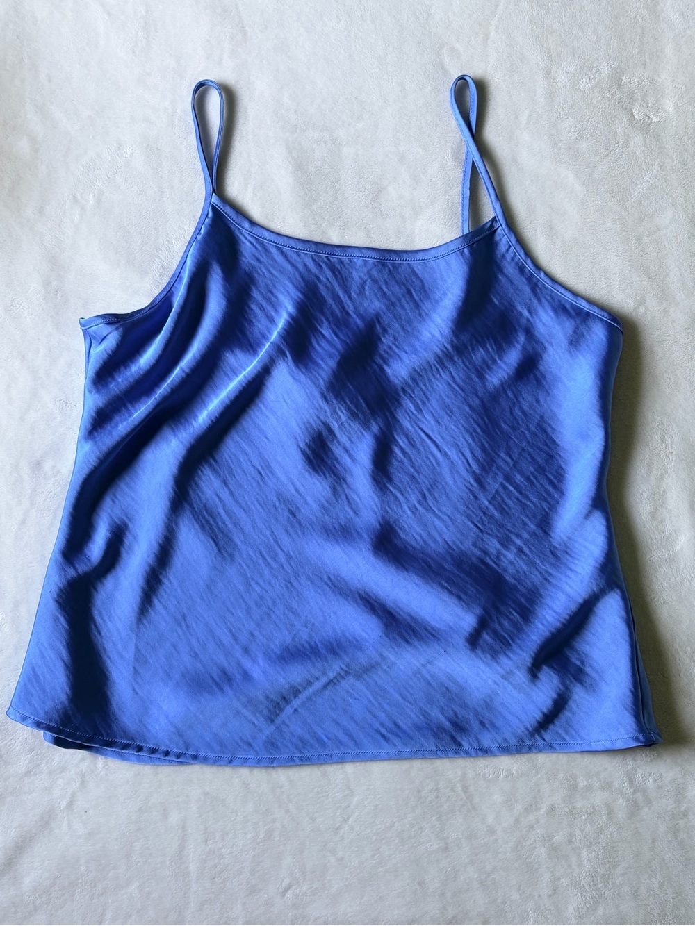 Blue silkie cami top